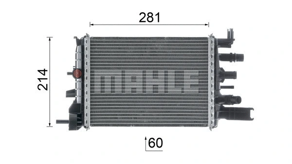 Radiator, engine cooling