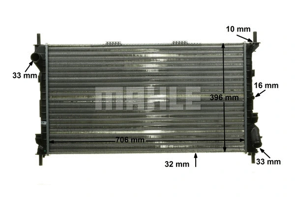 Radiator, engine cooling