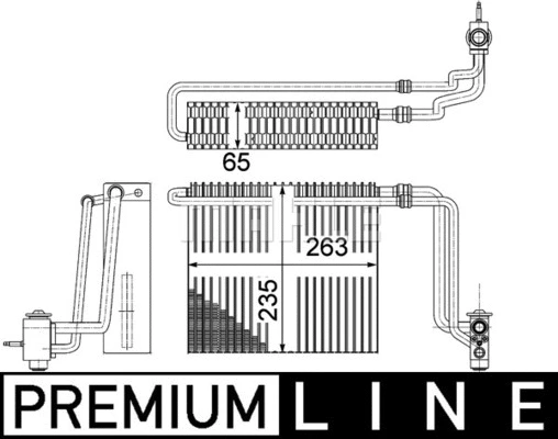 Evaporator, air conditioning