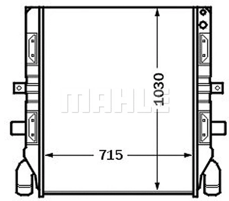 Radiator, engine cooling (CR 759 000S)