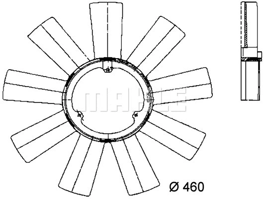 Fan Wheel, engine cooling