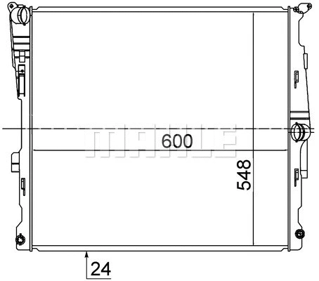 Radiator, engine cooling (CR 1037 000S)