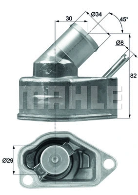 Thermostat, coolant (TI 10 92)