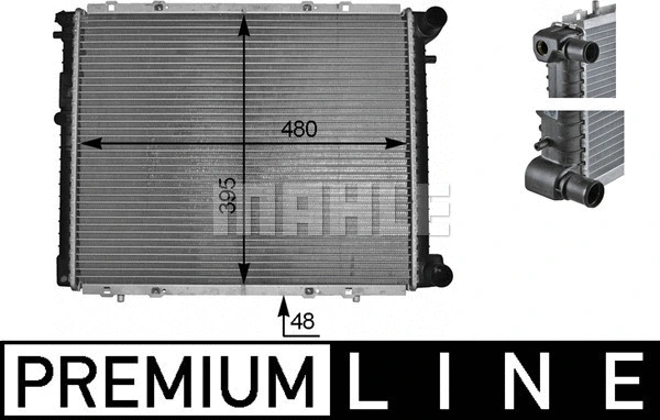 Radiator, engine cooling (CR 152 000P)