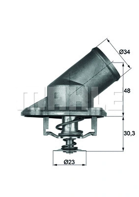 Thermostat, coolant (TI 224 92)