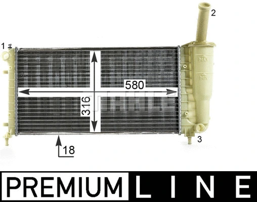Radiator, engine cooling