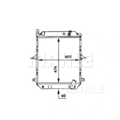 Radiator, engine cooling