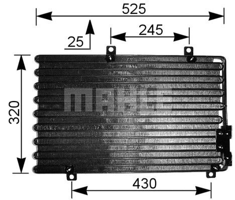 Condenser, air conditioning (AC 195 000S)