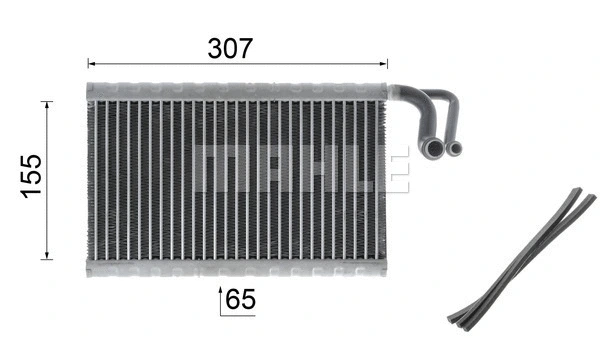 Evaporator, air conditioning