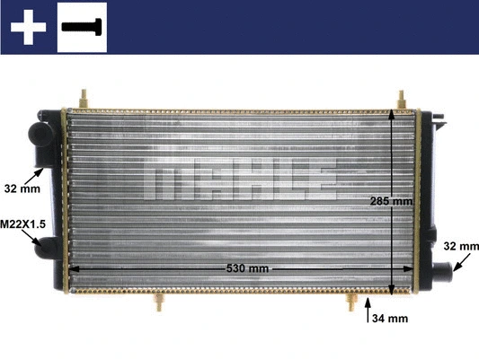 Radiator, engine cooling