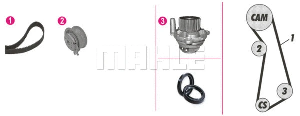 Water Pump & Timing Belt Kit (CPK 12 000P)