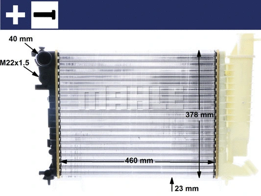Radiator, engine cooling