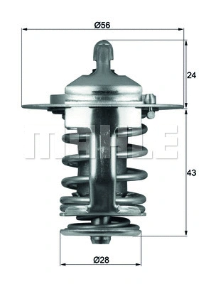 Thermostat, coolant (TX 70 82)