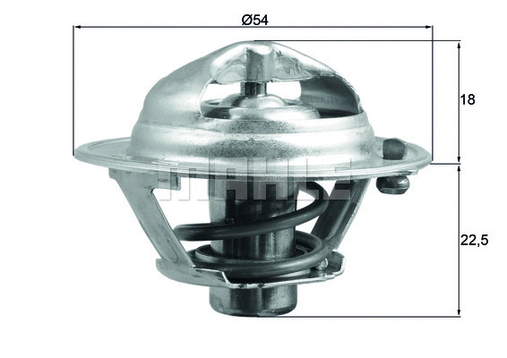 Thermostat, coolant (TX 166 85D)