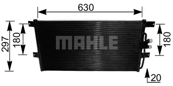 Condenser, air conditioning (AC 217 000S)