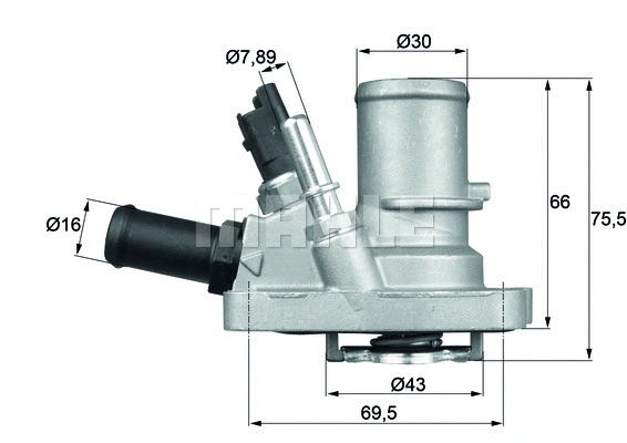 Thermostat, coolant (TI 144 88)