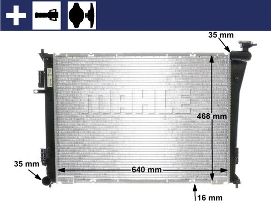 Radiator, engine cooling