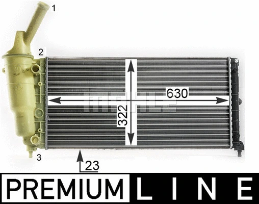 Radiator, engine cooling