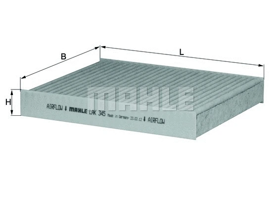 Filter, cabin air (LAK 345)