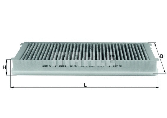 Filter, cabin air (LAK 32/1)