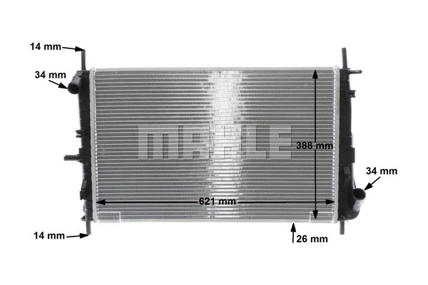Radiator, engine cooling