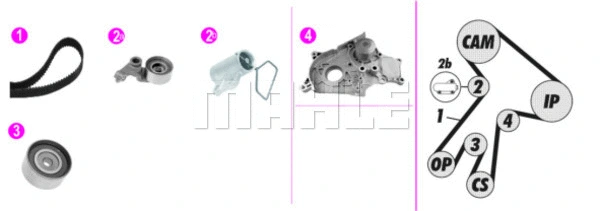 Water Pump & Timing Belt Kit (CPK 138 000P)