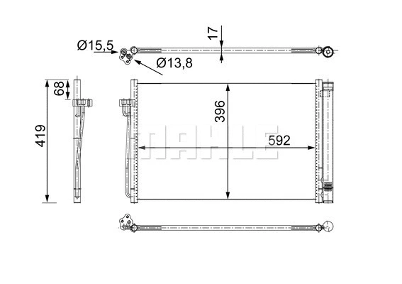 Condenser, air conditioning