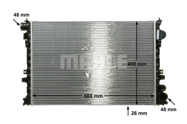 Radiator, engine cooling