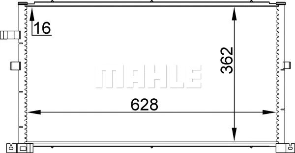 Condenser, air conditioning (AC 296 001S)