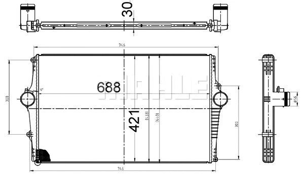 Charge Air Cooler (CI 522 000S)