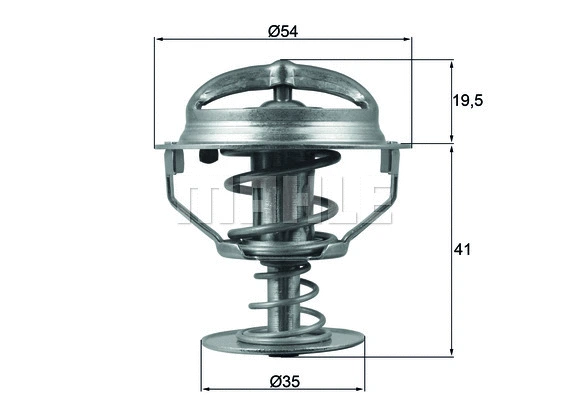 Thermostat, coolant (TX 164 82D)
