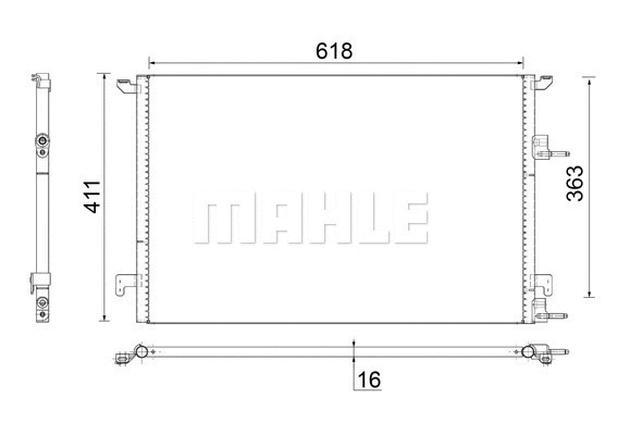 Condenser, air conditioning (AC 589 000S)