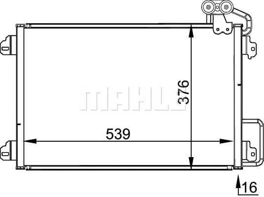 Condenser, air conditioning (AC 304 000P)