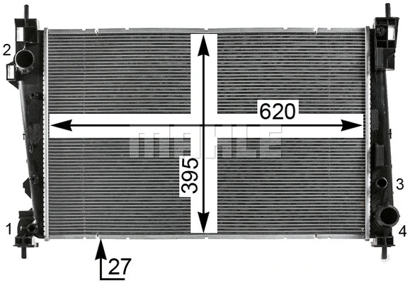 Radiator, engine cooling