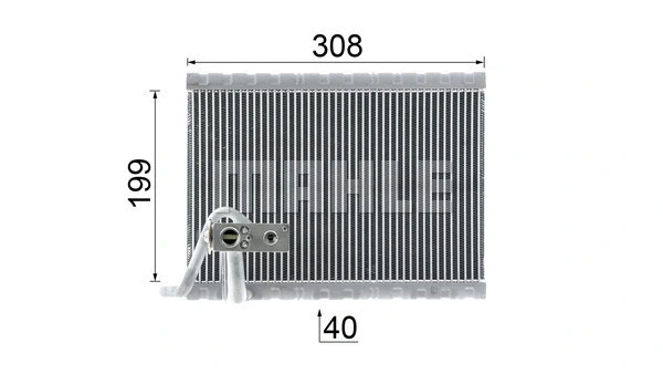 Evaporator, air conditioning