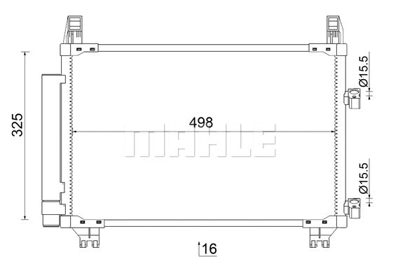 Condenser, air conditioning (AC 793 000S)