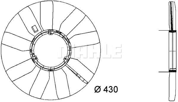Fan Wheel, engine cooling