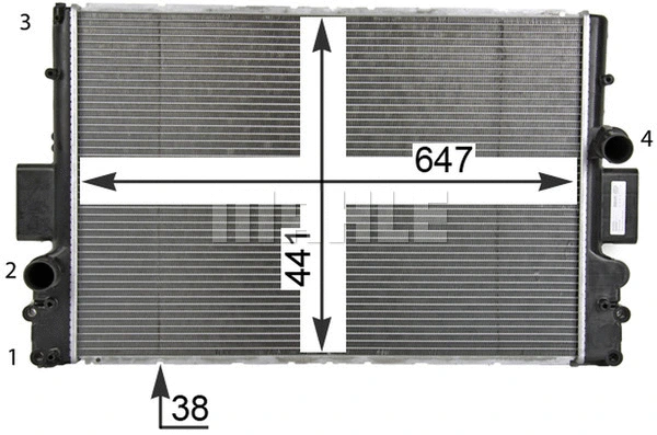 Radiator, engine cooling
