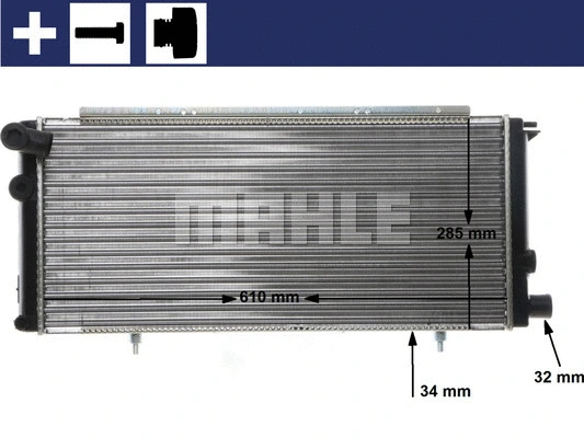 Radiator, engine cooling