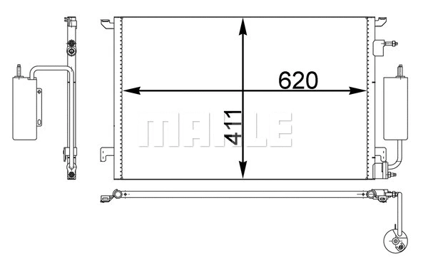 Condenser, air conditioning (AC 295 000P)