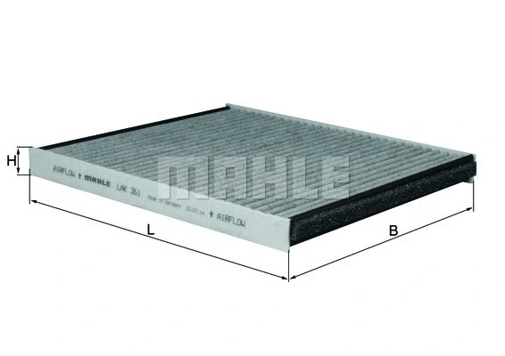 Filter, cabin air (LAK 361)