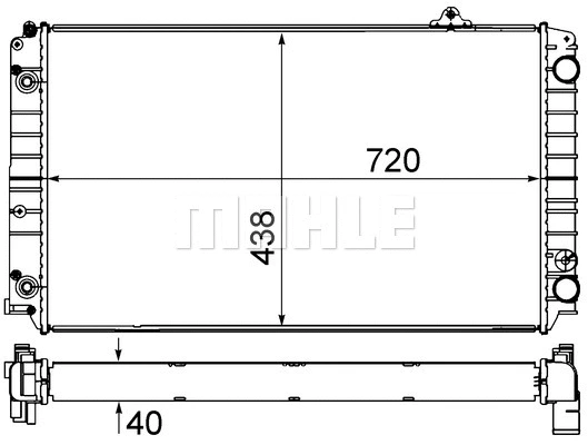 Radiator, engine cooling
