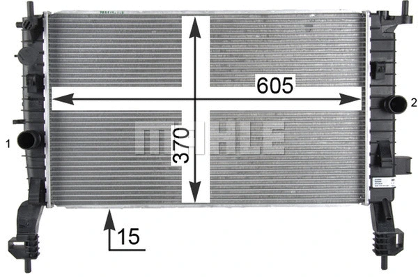 Radiator, engine cooling