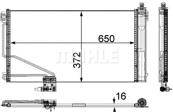 Condenser, air conditioning (AC 448 000P)