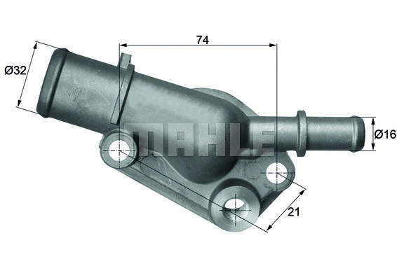 Thermostat, coolant (TI 85 82D)