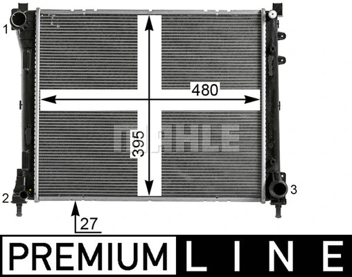 Radiator, engine cooling