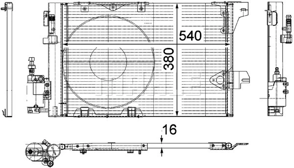 Condenser, air conditioning (AC 339 000P)