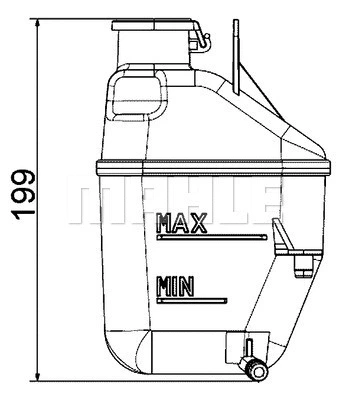 Expansion Tank, coolant (CRT 88 001S)