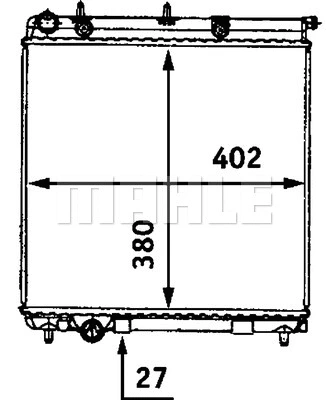 Radiator, engine cooling