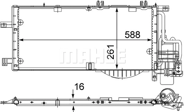 Condenser, air conditioning (AC 336 000S)